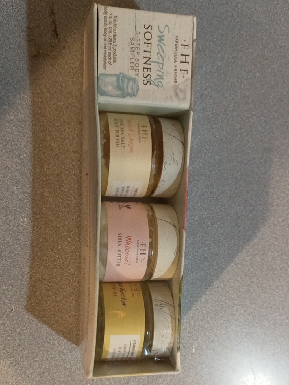 Farmhouse Fresh Sweeping Softness 3-step Body Sampler NWT
